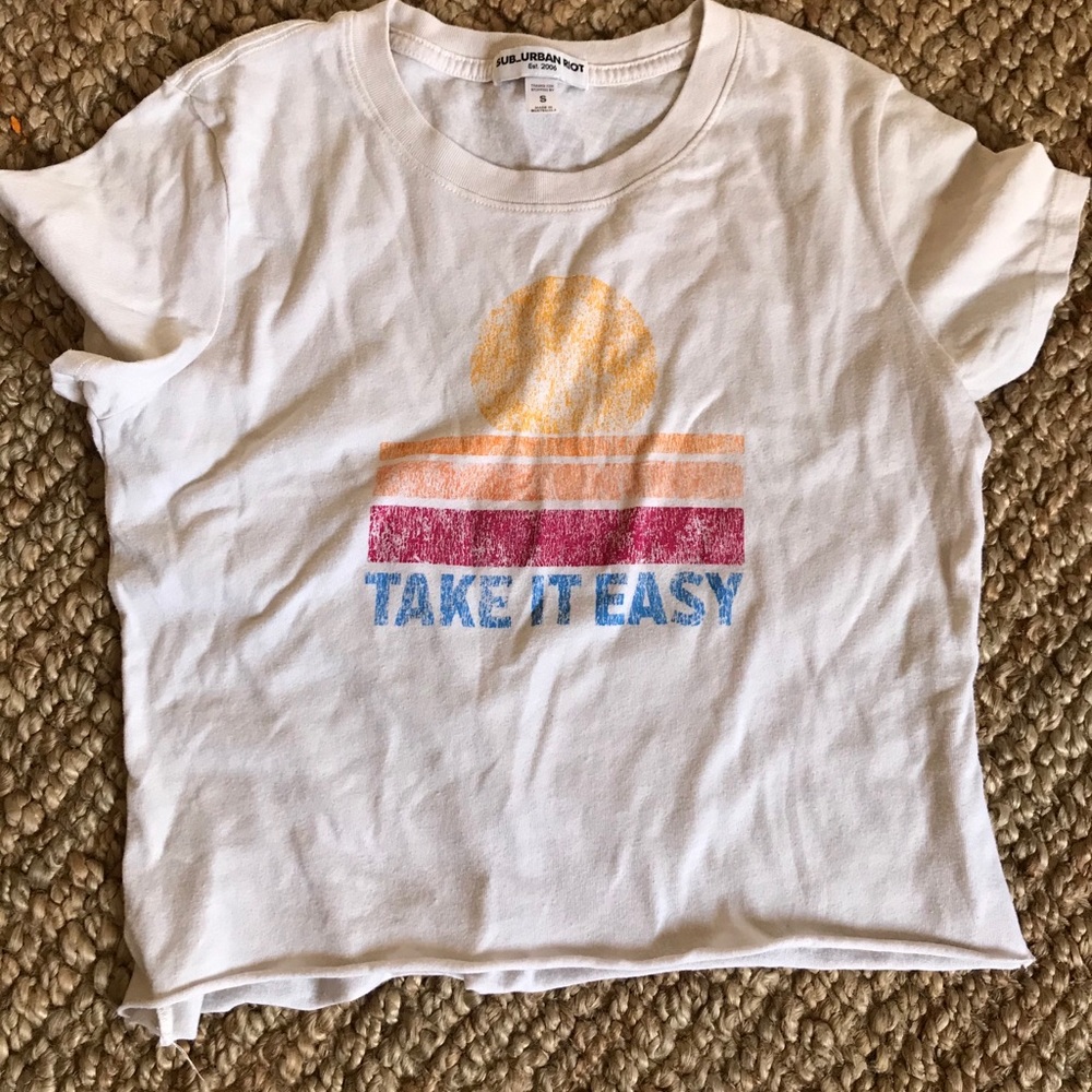 Sub_urban riot Vintage “take it easy” shirt